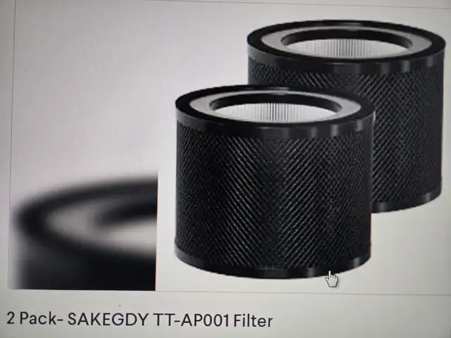 2 Pack- SAKEGDY TT-AP001 Filter in Heaters, Humidifiers & Dehumidifiers in City of Toronto - Image 2