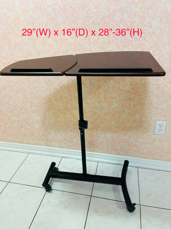 Small Adjustable Laptop Table 29"(W) x 16"(D) x 28"-36"(H) in Dining Tables & Sets in Markham / York Region