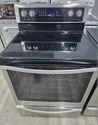 Whirlpool 30" Stainless Steel Electric Ceramic Top Stove Oven, View more
