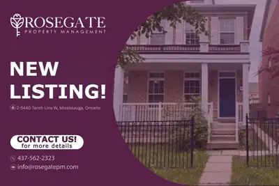 1-Bedroom Basement Apartment with Parking – Pet-Friendly – Mississauga Welcome to 2-5440 Tenth Line...