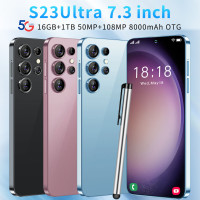Unlocked 7.3" S23 Ultra 5G Smartphone Android Cell Phone Dual SI