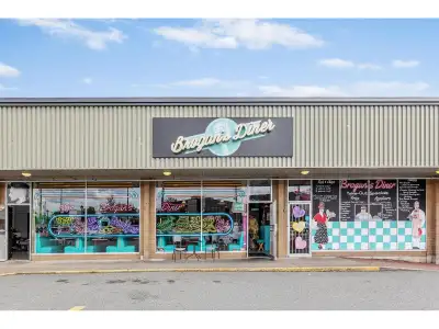 Well-established 50's-style diner in Langley City near future sky train with loyal repeat clientele...