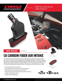 Corsa Carbon Fiber Intake - C6 Corvette LS3/LS7