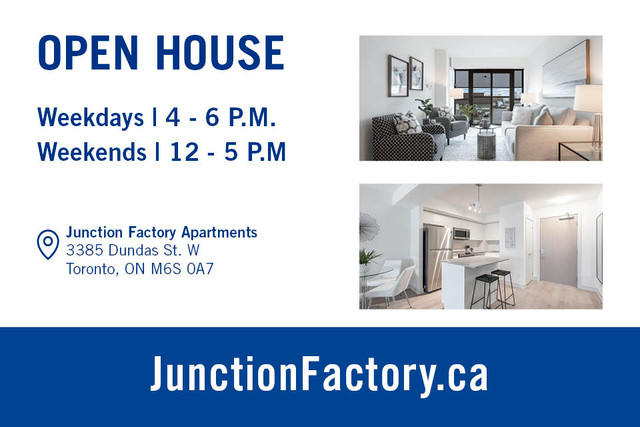 1-Bdm. + Den for Rent at Junction Factory Dundas W./Runnymede in Long Term Rentals in City of Toronto