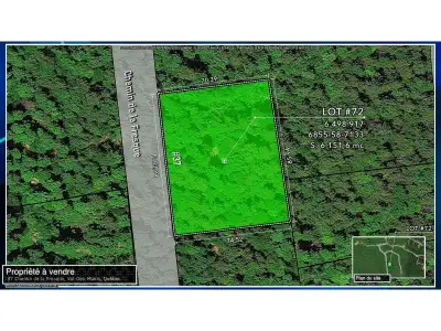 Lot 72: Beautiful large lot of more than 1.5 acres, very wide and backing onto the future park/green...