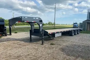 2026 Precision Gooseneck Trailer 29' deck + 5' beavertail Monster ramps w/ overcenter camlocks 3 - 1...