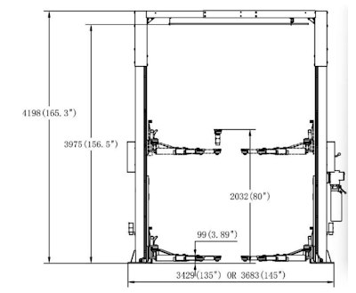 In stock and ready for pick up or delivery Unique Lifts 2 post car lifts 10,000lbs lifting capacity....