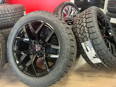 GMC Chevy Cadillac 22x9 Gloss Black Rim & Toyo Open Country AT3 Package New 19952025 GMC / Chevy / C...