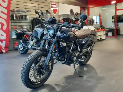 The 2024 Ducati Scrambler Nightshift delivers a refined take on the scrambler style with a sporty, m...