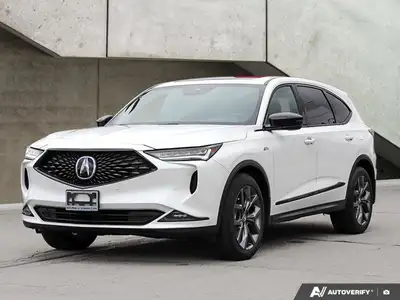 2024 Acura MDX ASPEC SH-AWD. One Owner, Finished in Pearl White Paint over a Black Leather/Alcantara...