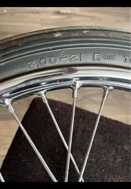 1970s Old School P&P Girder 21” HallCraft Wheel Harley-Davidson in Motorcycle Parts & Accessories in City of Montréal - Image 9