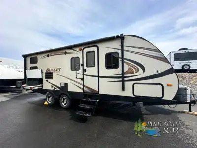 This Keystone Bullet bunkhouse travel trailer is perfect for the larger family to enjoy camping with...