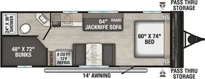2026 KZ SPORTSMEN CLASSIC 240 BH NEW MODEL UVW (Unloaded Vehicle Weight)* 4,120 Dry Hitch Weight* 44...
