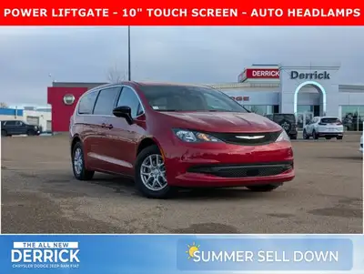 The 2026 Chrysler Grand Caravan SXT in Red Hot Pearl with a Black interior offers a bold look, spaci...