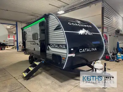 Coachmen Catalina Summit Series 7 travel trailer 184RBS highlights: Rear Corner Kitchen Murphy Bed B...