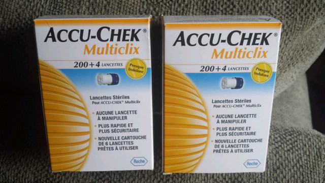 Accu-chek Multiclix 204 ct BOXES of Drum Lancets. NEW SEALED in Health & Special Needs in Brantford
