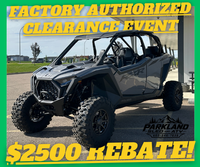 FACTORY AUTHORIZED CLEARANCE EVENT. $2500 REBATE OR $2000 REBATE AND 2YR WARRANTY! PAYMENTS LOW AS $...