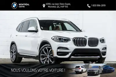 Provenant d'un seul propriétaire ayant effectué l'entretien ? la concession, ce BMW X3 xDrive30i est...