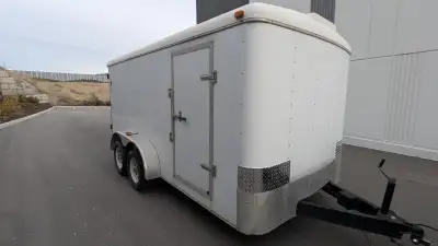 Enclosed Cargo trailer 7'x14' tandem axle with electric brakes. (2008) In great condition as shown i...