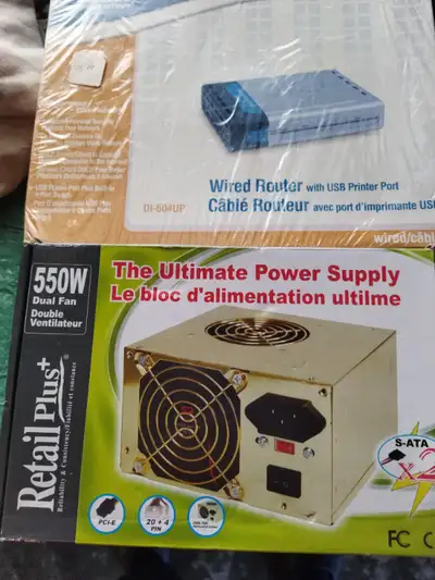 Bring your desktop computer back to life with this power supply. New. Asking ,$42.00. Will consider...