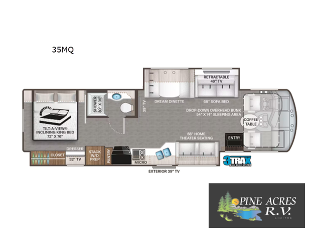 2022 Thor Motor Coach Challenger 35MQ only 6,310 Miles in RVs & Motorhomes in Moncton - Image 80