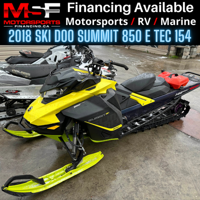 Welcome to Motorsports Financing - Kelowna! 2018 Skidoo Summit 850 E Tec 154
