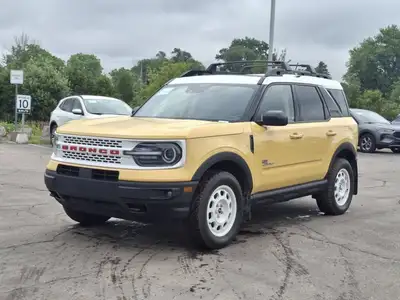Look at this certified 2023 Ford Bronco Sport Heritage Limited 4x4 2.0L | Sunroof | Plaid Seats w/ L...