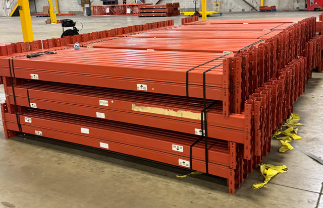 Used Redirack pallet racking beams 9’ x 4” available in Industrial Shelving & Racking in Mississauga / Peel Region - Image 4