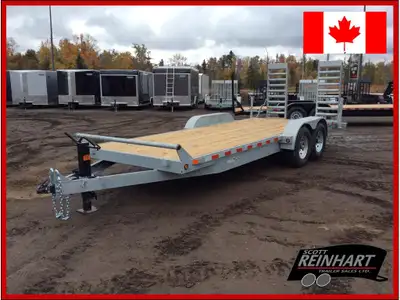 2027 Canada Trailers 82x20 7 Ton Galvanized Equipment 15,120LB GVWR, (2) 7000LB Axles with Easy Lube...
