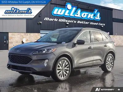 Look at this certified 2022 Ford Escape Titanium AWD | 2.0L | Leather | Nav | Adaptive Cruise | Heat...