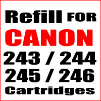 Ink Refill Canon HP ink Cartridges 245 246 243 244 61 60 63 64
