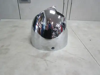 LIKE NEW. CHROME HEADLIGHT POT, REPLACES STOCK PAINTED ONE. THIS IS A YAMAHA OEM ACCESSORY, NOT AVAI...