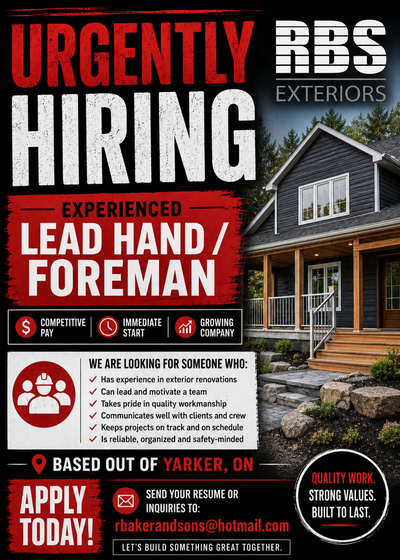 Experienced Siding Installer Wanted- Immediate Start Available R. Baker and Sons Exteriors Inc. is c...