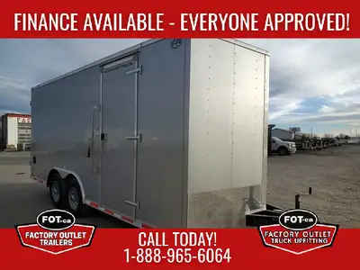 NEW Cargo Mate 8.5x18ft E-Series Enclosed by Forest River - Rear Barn Doors - +12in Extra Height (86...