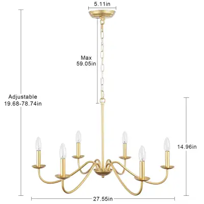 Gold Chandelier Light Fixture Dining Room Chandelier... ID# 1560, View more
