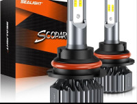 SEALIGHT 9007/HB5 LED Headlight Bulbs, 18000LM Dual Beam Led Bul