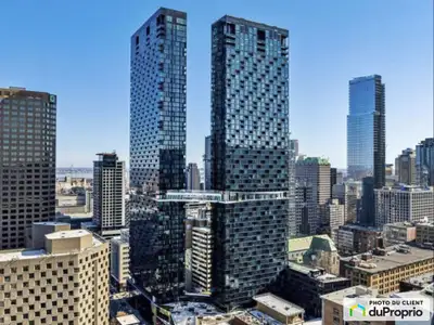 Superbe condo de 30 m², construction 2024, situé au centre-ville de Montréal, au coeur du Quartier d...