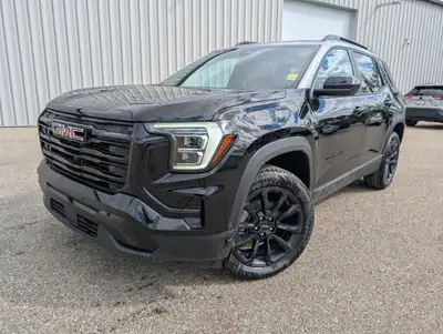 The 2026 GMC Terrain FWD Elevation in striking black with a front-wheel drive setup offers a respons...