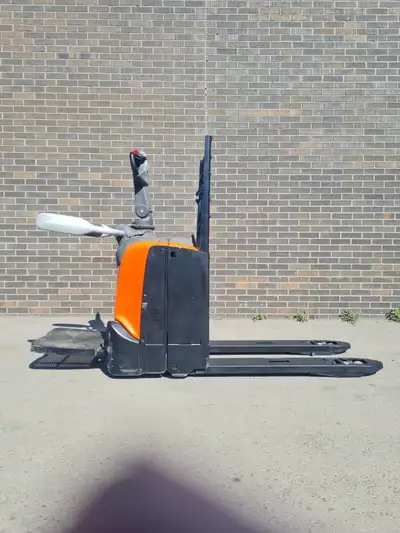 Keywords: BT Forklift, electric pallet jack, ride-on pallet jack, 4,500 lbs capacity, warehouse equi...