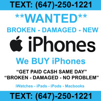 Sell Us Your Broken Damaged Cracked New iPhone Samsung