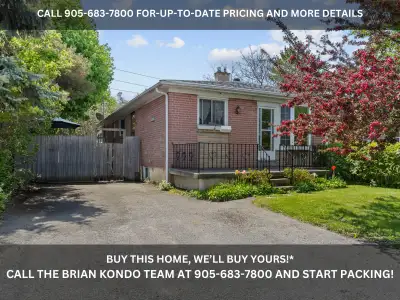 AJAX SEMI-DETACHED BUNGALOW WITH 2 BEDROOM BASEMENT APARTMENT! JUST $739,000! Description: • This is...