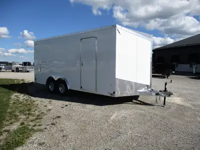 Lightning Aluminum Enclosed 8.5 Wide Trailers 8.5' x 16' starting at $16,735.00 or $334.66/month! Li...