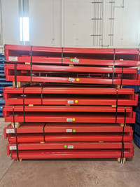 NEW AND USED PALLET RACKING BEAMS - VARIOUS SIZES - CALL NOW