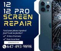 iPhone 12, 12 PRO Broken Screen replacement - Warranty