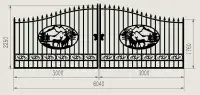 10 12 14 16 20 ft foot wide wrought iron house gate 416 301 6462