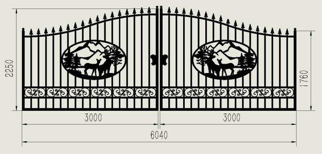 10 12 14 16 20 ft foot wide wrought iron house gate 416 301 6462 in Decks & Fences in City of Toronto