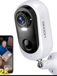 DIHOOM 2K Wireless Security Camera Outdoor, Rechargeable Battery