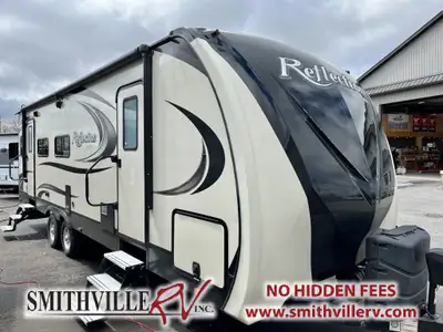 HIGH END COUPLES TRAILER! Stunning couples trailer with a spacious living room and huge amount of st...