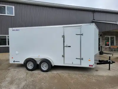 7X16 Haul About Cougar Enclosed Trailer Features: 7'x16' plus V-nose 6.5' interior height 2x 3500lb...