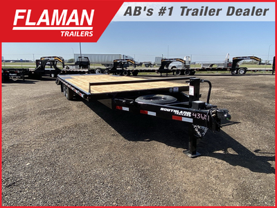 2026 Southland 20' Highboy Trailer w/ Beavertail (2) 7000lb Lippert Spring Axles Electric Self-Adjus...